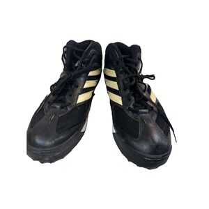 adidas Turf Hog LX Mid Mens 13 Football Cleats Black White G67095 Vintage